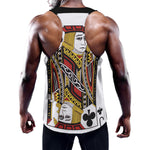 Jack Of Clubs Playing Card Print Training Tank Top