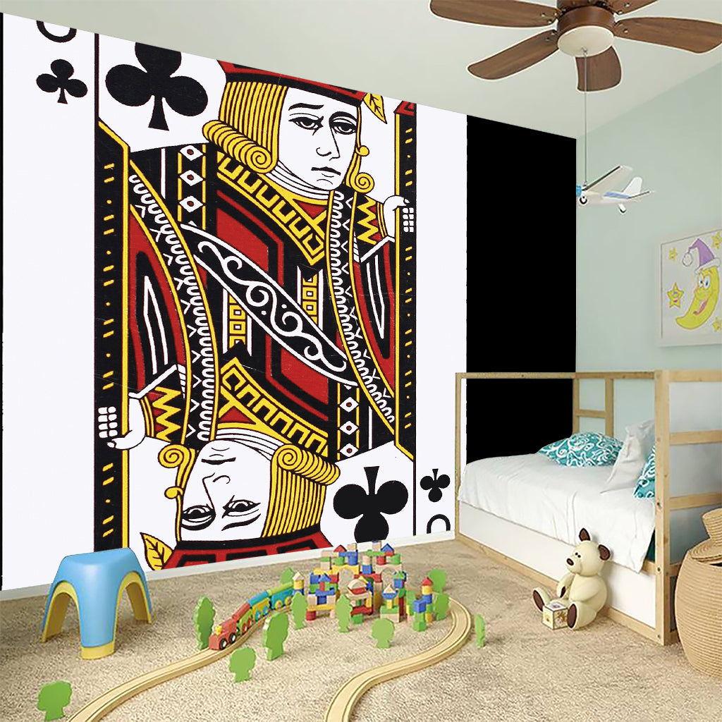 Jack Of Clubs Playing Card Print Wall Sticker