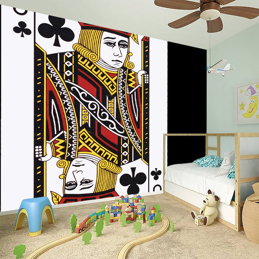 Jack Of Clubs Playing Card Print Wall Sticker