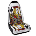 Jack Of Clubs Playing Card Print Waterproof Car Seat Cover