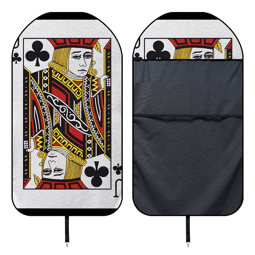 Jack Of Clubs Playing Card Print Waterproof Car Seat Cover