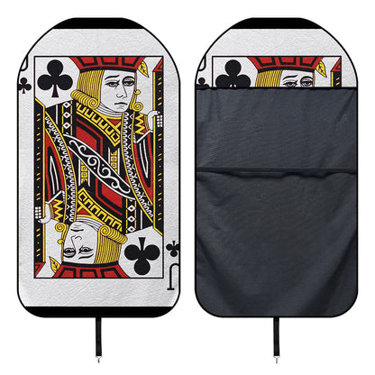 Jack Of Clubs Playing Card Print Waterproof Car Seat Cover