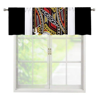 Jack Of Clubs Playing Card Print Window Valance