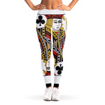 Jack Of Clubs Playing Card Print Women's Leggings