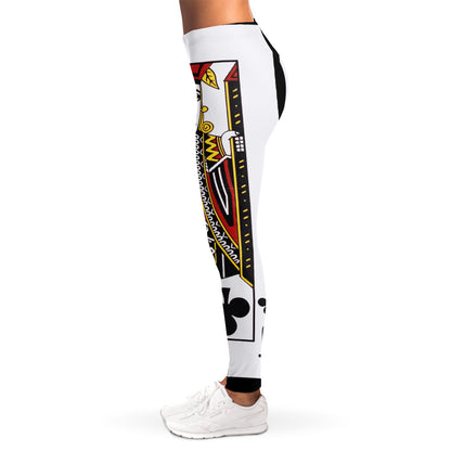 Jack Of Clubs Playing Card Print Women's Leggings