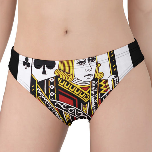 Jack Of Clubs Playing Card Print Women's Panties