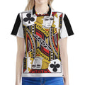 Jack Of Clubs Playing Card Print Women's Polo Shirt