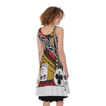 Jack Of Clubs Playing Card Print Women's Sleeveless Dress
