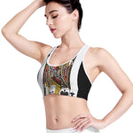 Jack Of Clubs Playing Card Print Women's Sports Bra