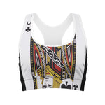 Jack Of Clubs Playing Card Print Women's Sports Bra