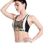 Jack Of Clubs Playing Card Print Women's Sports Bra