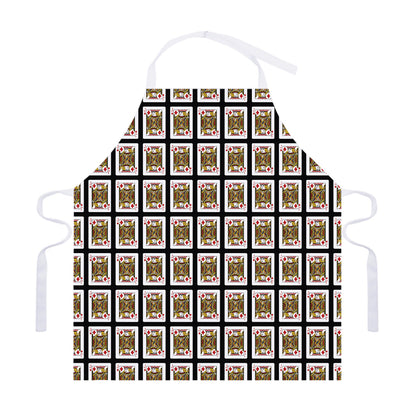 Jack Of Diamonds Pattern Print Adjustable Apron