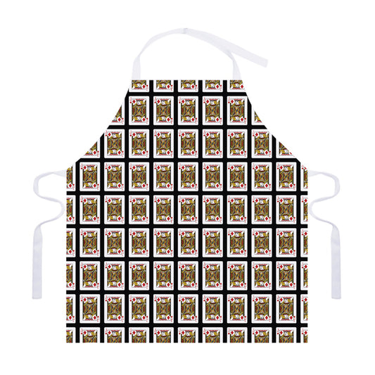 Jack Of Diamonds Pattern Print Adjustable Apron