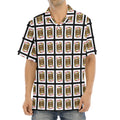Jack Of Diamonds Pattern Print Aloha Shirt
