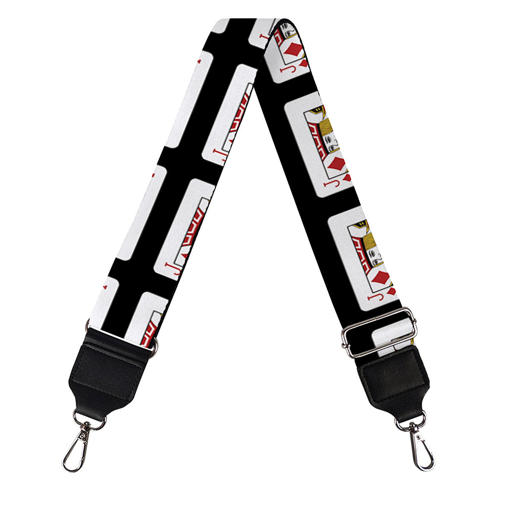 Jack Of Diamonds Pattern Print Bag Strap
