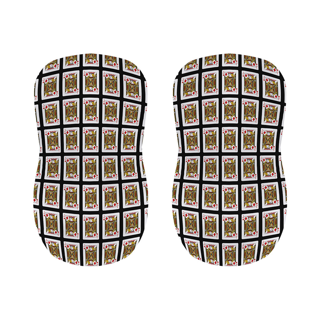 Jack Of Diamonds Pattern Print Bar Stool Covers