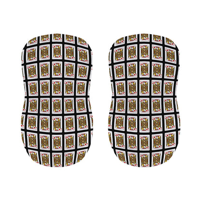 Jack Of Diamonds Pattern Print Bar Stool Covers