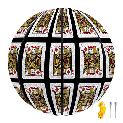 Jack Of Diamonds Pattern Print Basketball