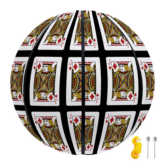 Jack Of Diamonds Pattern Print Basketball