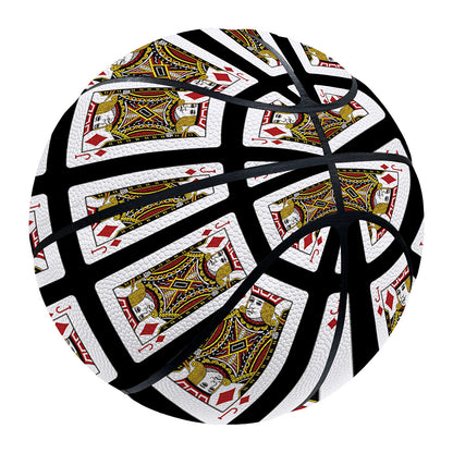Jack Of Diamonds Pattern Print Basketball