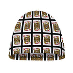 Jack Of Diamonds Pattern Print Beanie