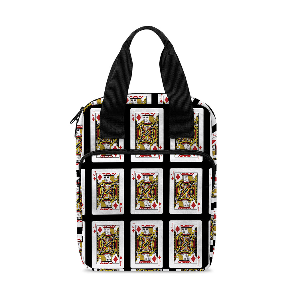 Jack Of Diamonds Pattern Print Bible Tote Bag