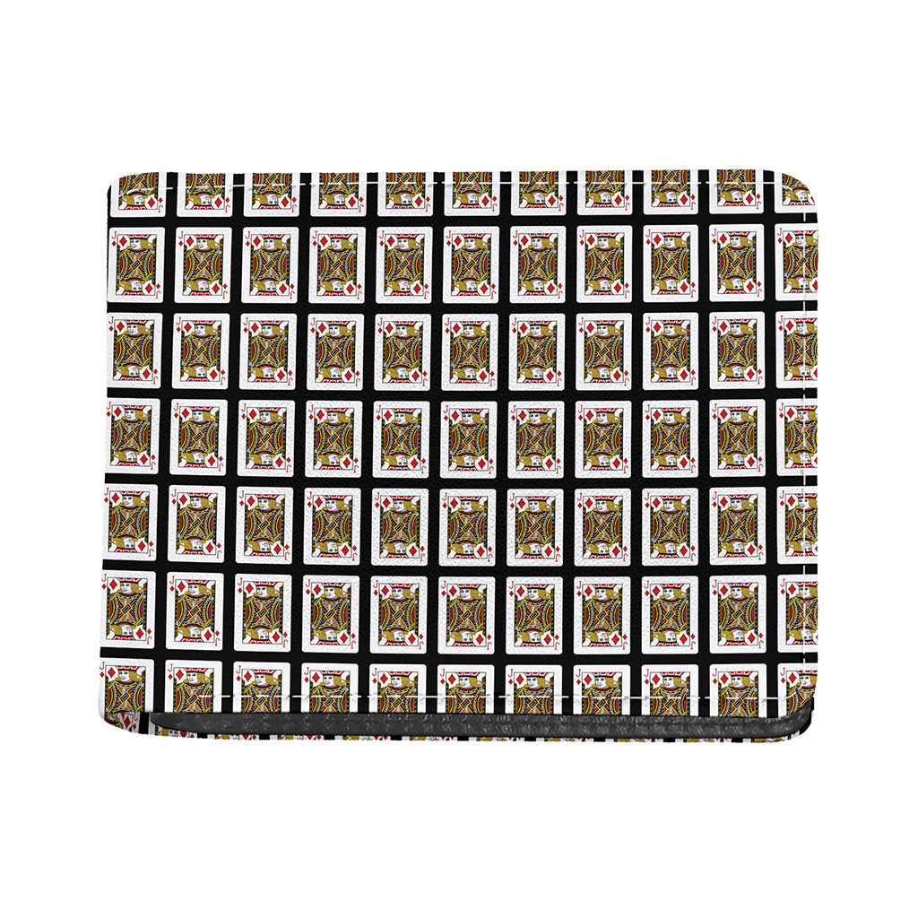Jack Of Diamonds Pattern Print Bifold Wallet