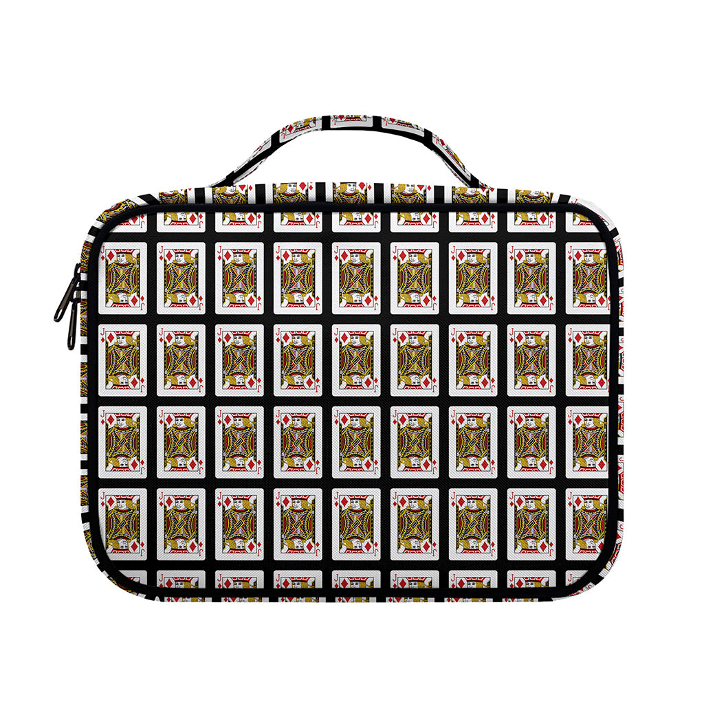 Jack Of Diamonds Pattern Print Briefcase Bible Bag