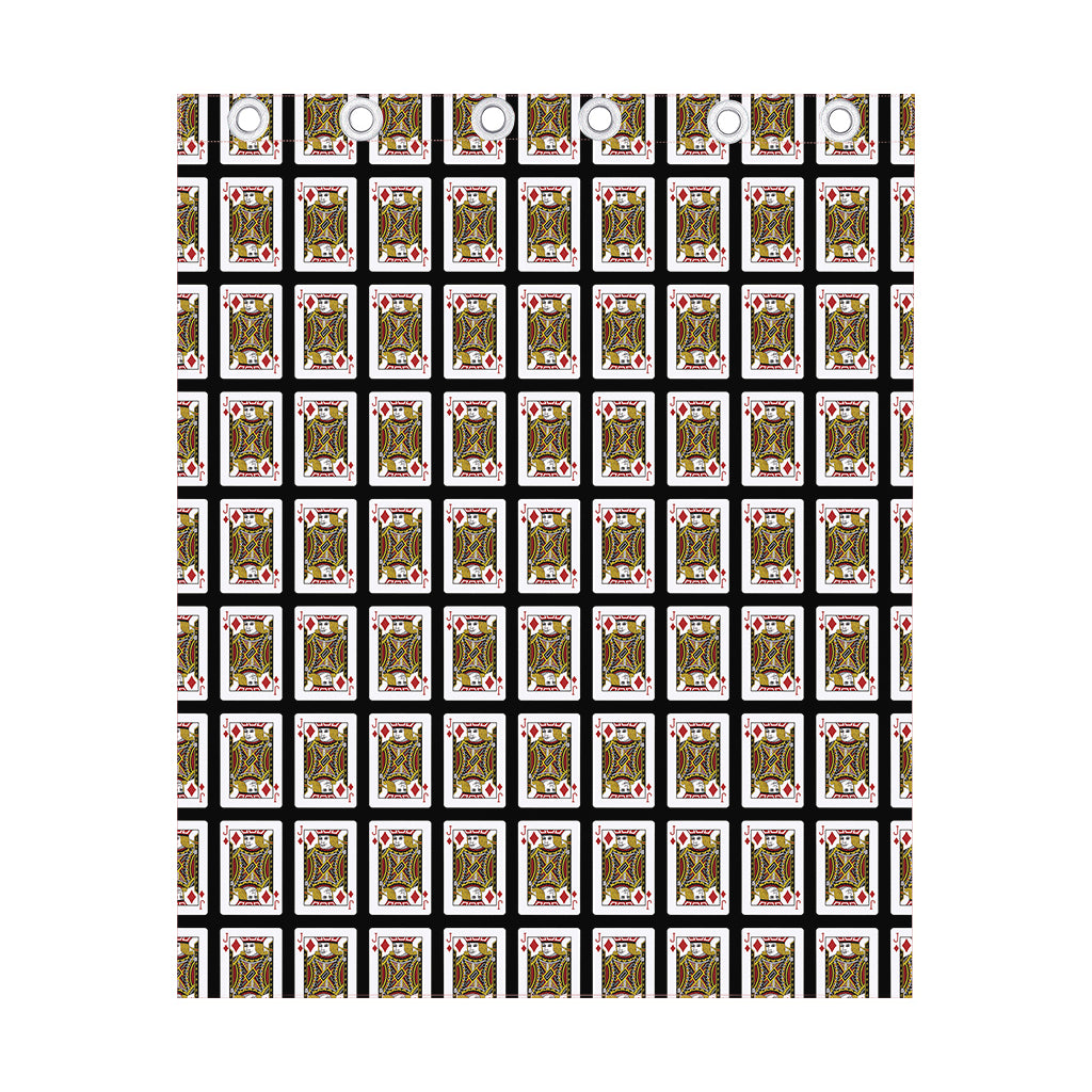 Jack Of Diamonds Pattern Print Curtain