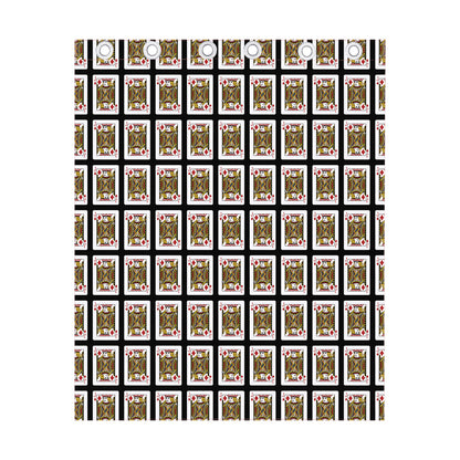 Jack Of Diamonds Pattern Print Curtain