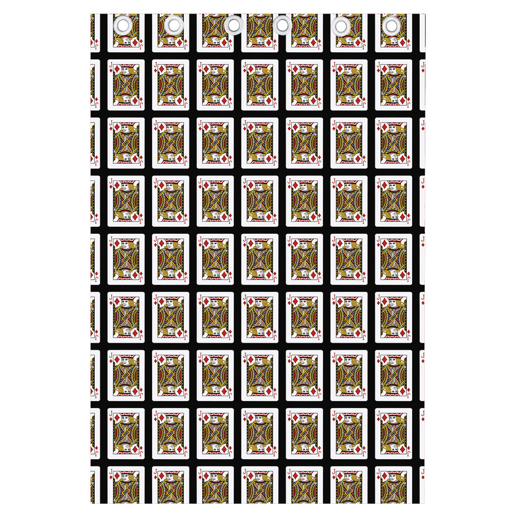 Jack Of Diamonds Pattern Print Curtain