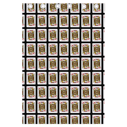 Jack Of Diamonds Pattern Print Curtain