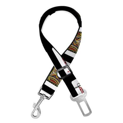 Jack Of Diamonds Pattern Print Dog Seat Belt