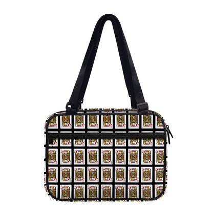 Jack Of Diamonds Pattern Print Double Strap Bible Bag