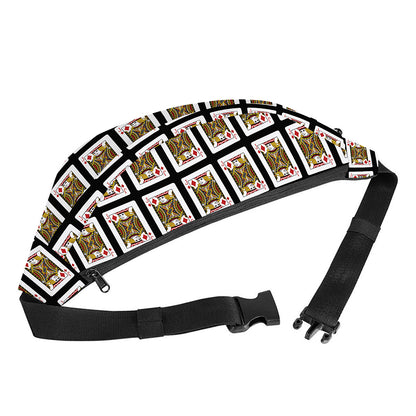 Jack Of Diamonds Pattern Print Fanny Pack