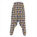 Jack Of Diamonds Pattern Print Hammer Pants