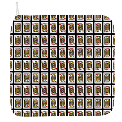 Jack Of Diamonds Pattern Print Hand Towel