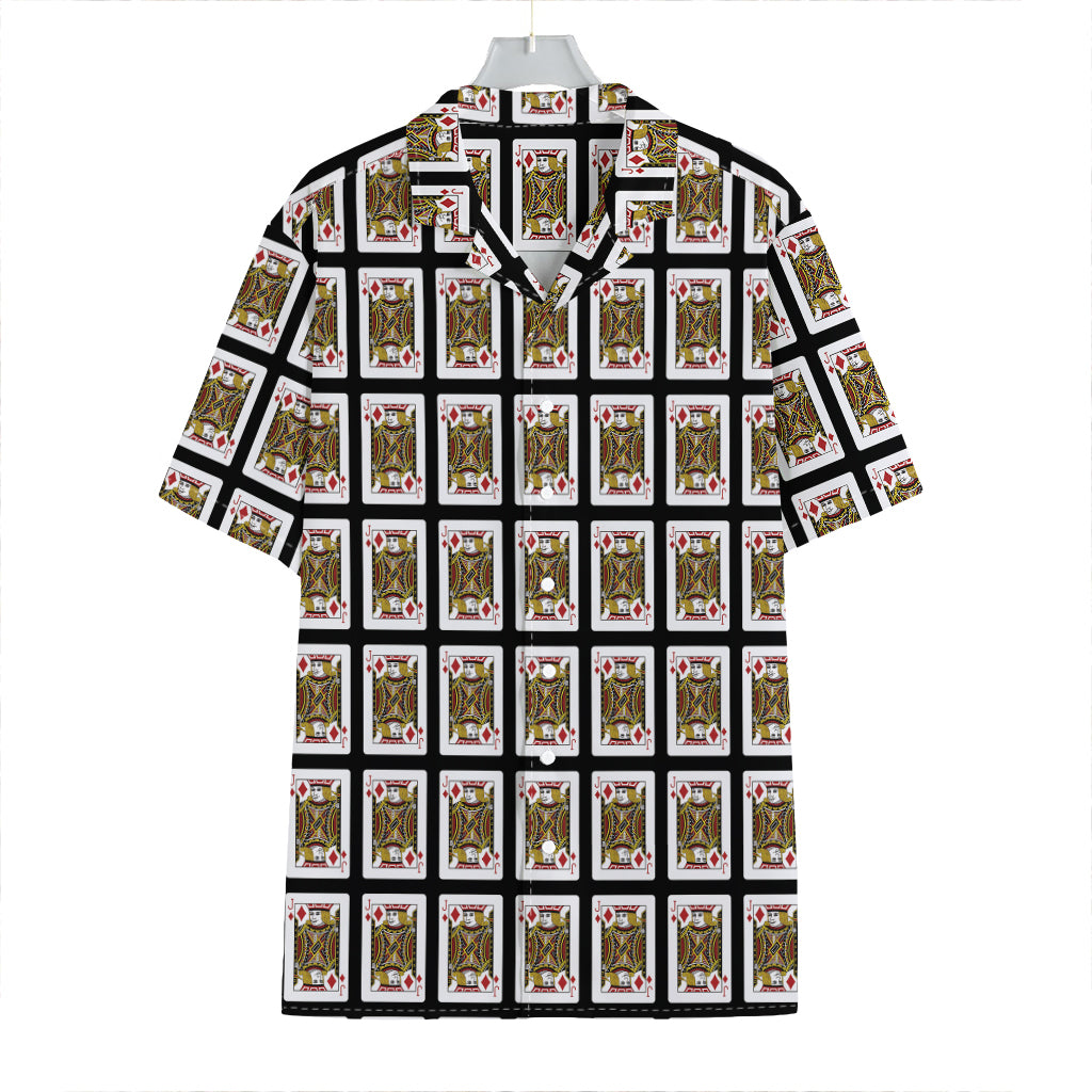 Jack Of Diamonds Pattern Print Hawaiian Shirt