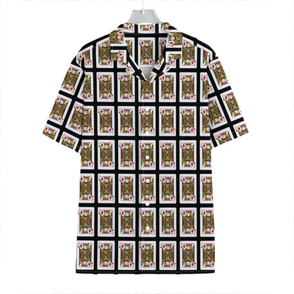 Jack Of Diamonds Pattern Print Hawaiian Shirt