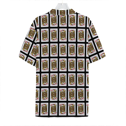 Jack Of Diamonds Pattern Print Hawaiian Shirt