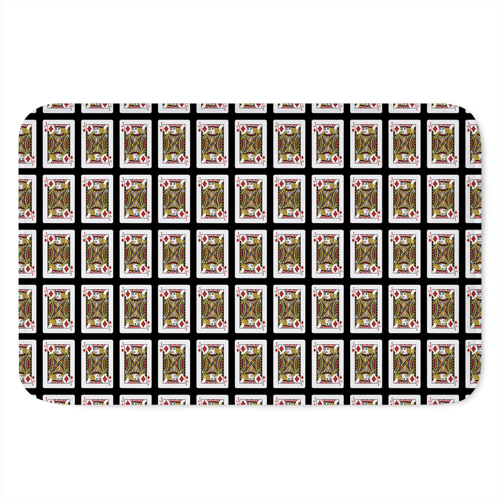 Jack Of Diamonds Pattern Print Indoor Door Mat