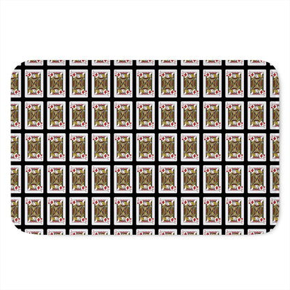 Jack Of Diamonds Pattern Print Indoor Door Mat