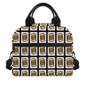 Jack Of Diamonds Pattern Print Insulated Lunch Bag