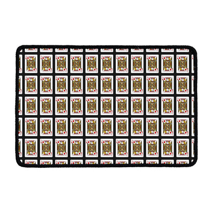 Jack Of Diamonds Pattern Print Kitchen Mat
