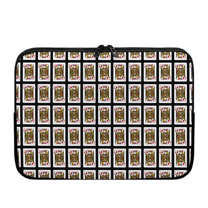 Jack Of Diamonds Pattern Print Laptop Sleeve
