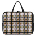 Jack Of Diamonds Pattern Print Laptop Sleeve With Handle