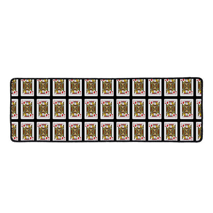Jack Of Diamonds Pattern Print Long Kitchen Mat
