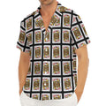 Jack Of Diamonds Pattern Print Men's Deep V-Neck Shirt