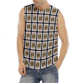 Jack Of Diamonds Pattern Print Men's Fitness Tank Top