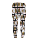 Jack Of Diamonds Pattern Print Men's leggings